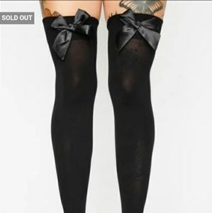 Dolls Kill Now I'm Over It Thigh Highs